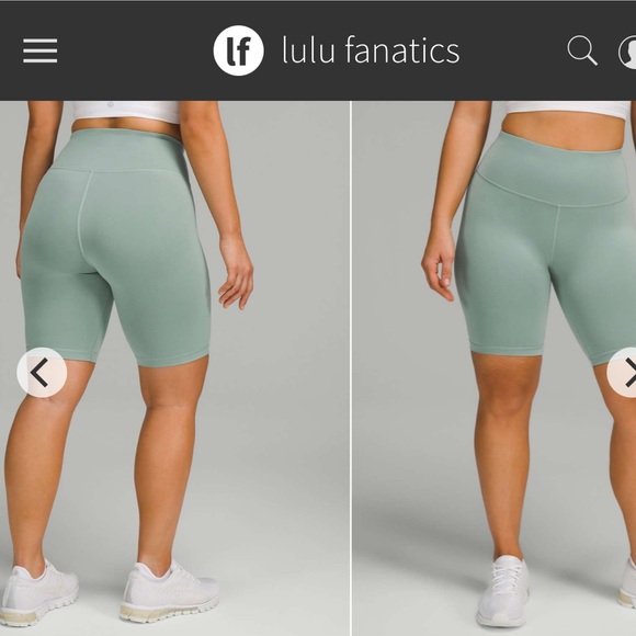Lululemon Wunder Train Contour Fit High-Rise Short 8" Sz 6 Misty Glade 6130 - Picture 1 of 7